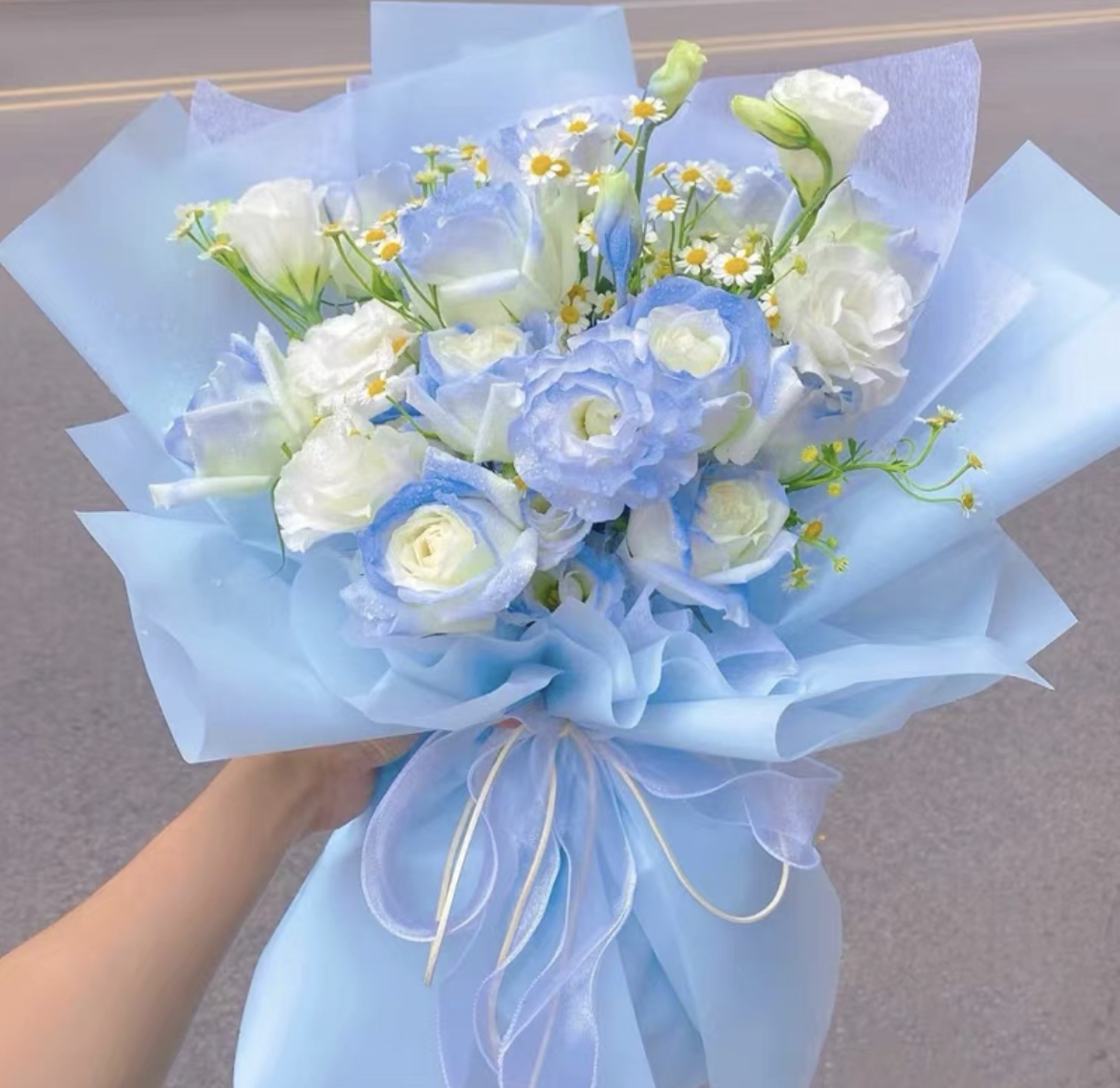 Light Blue Flower Bouquet