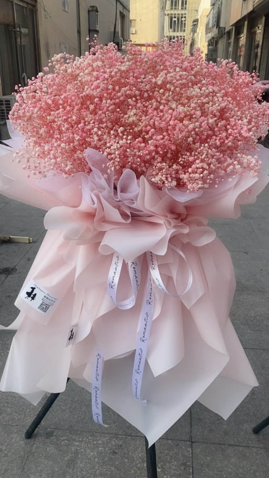 Baby’s Breath Pink Opening Stand